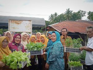 PT2WKSS dalam Program Penanaman Bibit Sayuran Dari TAim PKK