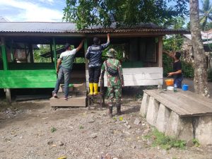 Satgas TMMD Ke-116 Kodim 0111/Bireuen Cat Balai Pengajian