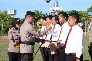 20 Anggota Polisi Terima Penghargaan Kapolres Aceh Utara