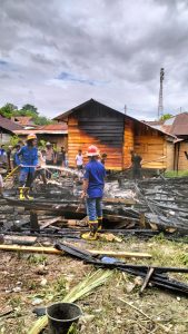 Satu Unit Rumah Janda Dan Anak Yatim Hangus Terbakar Di Sihepeng
