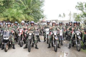 Danrem 012/TU Pimpin Konvoi Motor Ke Makam Teuku Umar Pada HUT ke 61 Korem 012/TU