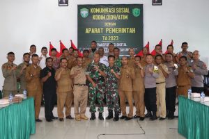 Kodim 0104/Aceh Timur Gelar Komunikasi Sosial Dengan Aparat Pemerintah Tahun 2023