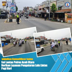 Tekan Angka Lakalantas dan Berikan Rasa Aman, Polisi Rutin Atur Lalulintas