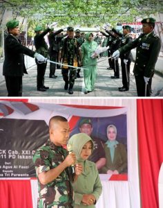 Tradisi Lepas Sambut Dandim Aceh Timur, Letkol Inf Tri Datang, Letkol Inf Agus Ke Dodikjur Rindam IM