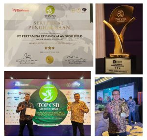 Pertamina EP Pangkalan Susu Field Raih Penghargaan TOP CSR Awards 2023