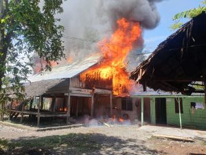 Kebakaran Di Mutim Pidie, Dua Dari Tiga Rumah Ludes