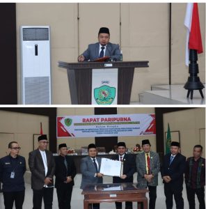 Bupati dan Ketua DPRD Tapsel Tanda Tangani Persetujuan Bersama