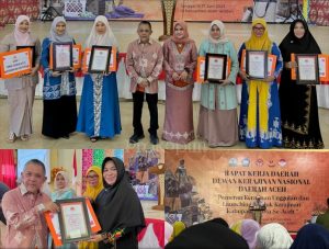 Rakerda Dekranasda Aceh 2023, Pidie Raih Penghargaan Dari Dua Katagori