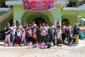 Sambut HUT Bhayangkara Ke 77 Tahun 2023, Kapolres Madina Gelar Bakti Sosial dan Bantuan Sosial