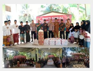 Polres Aceh Timur Bantu Puluhan Kitab Kuning dan Paket Sembako Untuk Dayah Baitul Huda Al-Aziziyah