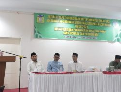 Wakili Pj Bupati, Asisten I Buka Rakor Unit Pengumpul Zakat di Baitul Mal Aceh Besar