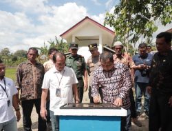 Pj Bupati Aceh Besar Teken Prasasti Sumur Bor, Menara Air dan Pipanisasi Gampong Maheng