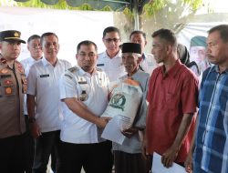 Pj Bupati Aceh Besar Lauching Penyaluran Bantuan Pangan Cadangan Beras Tahap I 2024