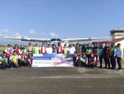 Penerbangan Susi Air Perdana Dihadiri Pj Bupati Agara