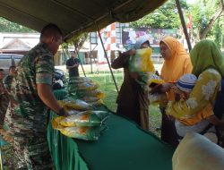 Sambut Hari Raya Idul Fitri 1445 H, Kodim 0117/Aceh Tamiang Gelar Bazar Murah