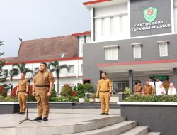 Usai Cuti Lebaran, Bupati Tapsel Pimpin Apel Gabungan