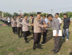 Usai Apel, Personel Polres Aceh Utara Halalbihalal dan Saling Bermaafan