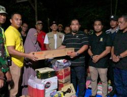 Pj Bupati Iswanto Langsung Antar Bantuan Masa Panik Korban Kebakaran di KBJ