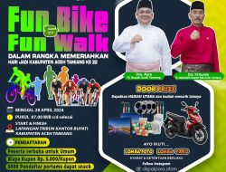 Dinas Parpora Aceh Tamiang Gelar Fun Bike dan Fun Walk