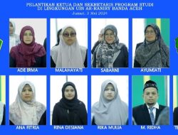 Rektor UIN Ar-Raniry Lantik 10 Pejabat Ketua Prodi Baru, Ingatkan Peran Penting Pelayanan Prodi