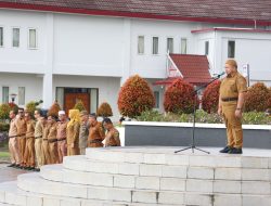 Pimpin Apel Pagi Gabungan, Bupati Tapsel Sampaikan Kabar Gembira