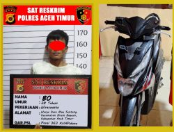 Terekam CCTV, Tim Operasi Sikat Seulawah 2024, Polres Aceh Timur Berhasil Amankan Pelaku Curanmor