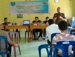 Camat Panyabungan Utara Buka Sosialisasi Jaksa Garda Desa Rumbio