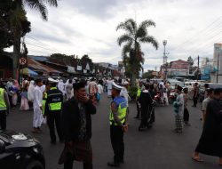 Polres Aceh Tengah Terjunkan Puluhan Personel Amankan Sholat Idul Adha 1445 H