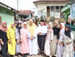 Bupati Dolly Pasaribu Bersama Ketua TP PKK Tapsel Tinjau Tiga Lokasi Pemotongan Hewan Kurban