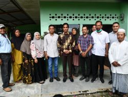 Pj Walikota Langsa Bersama Camat Langsa Baro Jenguk Warga Gampong Timbang Langsa