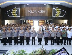 Jelang Pilkada, Kaops NCS Polri Beri Arahan di Polda Aceh : Junjung Tinggi Persatuan dan Kesatuan Bangsa