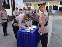 Wakapolres Aceh Tengah Diganti, Kapolres Pimpin Serah Terima Jabatan