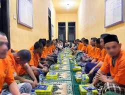 Tahanan Polres Aceh Utara Ikuti Pengajian dan Zikir Bersama, Kapolres Sampaikan Pesan Moral