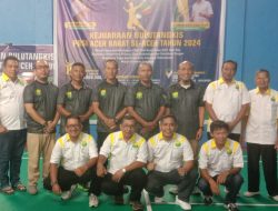 8 Kabupaten Ikuti Kejuaraan Bulutangkis PBSI Aceh Barat se-Aceh Tahun 2024