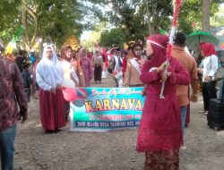 Desa Tambiski Isi Karnaval HUT RI ke-79 di Nangajuang