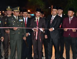 Peringati HUT RI Ke-79 Pj Walikota Langsa Lepas Pawai Obor yang di Gelar Makodim 0104/Aceh Timur