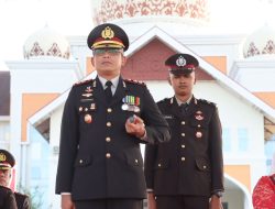 Penuh Khidmat, Kapolres Pimpin Upacara Penurunan Bendera HUT ke-79 RI di Aceh Utara