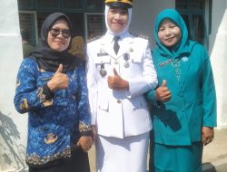 Camat Hutabarat Setyaning Srimaryani Pimpinan Upacara HUT RI ke-79 di Hutabargot
