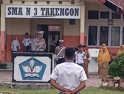 Jadi Pembina Upacara, Kanit Kamsel Sosialisasi Tertib Berlalulintas Pada Pelajar SMAN 3 Takengon