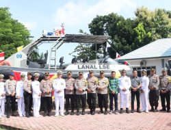 Beri Ucapan HUT TNI AL ke-79, Polres Aceh Utara Kunjungi Lanal Lhokseumawe