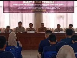 PPK Kalianda Gelar Rapat Pleno Rekapitulasi Daftar DPSHP
