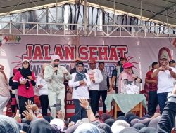 Ribuan Masyarakat Candipuro Padati Lapangan Sidoasri Ikut Jalan Sehat Wisata Gembira