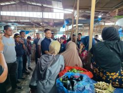 Ketua DPRK Langsa Sementara Blusukan ke Pasar Ikan dan Sayur