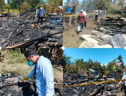 Rumah Berkontruksi Kayu Milik Latifa Ludes Terbakar