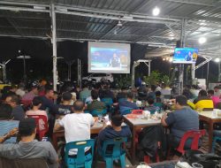Nobar Timnas Indonesia vs Australia Warkop Metro Kopi Langsa