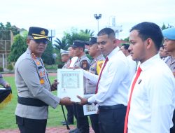 Raih Prestasi Membanggakan, 26 Personel Terima Penghargaan dari Kapolres Aceh Utara
