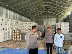 Sukseskan Pilkada 2024, Polres Lampung Selatan Pastikan Keamanan Gudang Logistik KPU