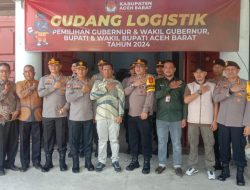 Wakapolda Aceh Tinjau Logistik Pilkada 2024 di Aceh Barat