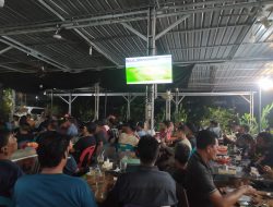 Warga Langsa Ramaikan Nobar Pertandingan Timnas Bahrain VS Timnas Indonesia