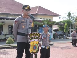 H-13 Pilkada Serentak, Kapolres Pimpin Apel Pengecekan Personel dan SOP Pengamanan TPS
